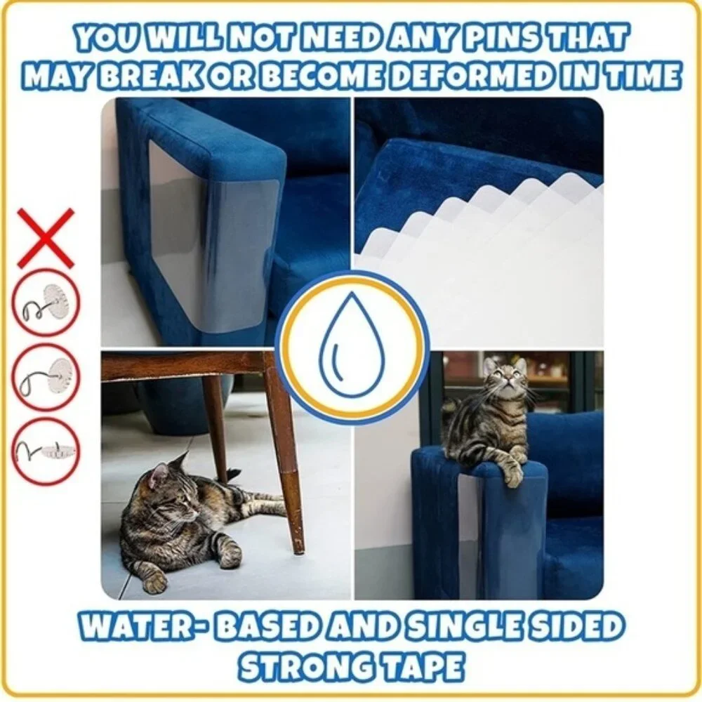 Brand New Cat Scratch Furniture Protector No Pin Flexible Durable Barrier